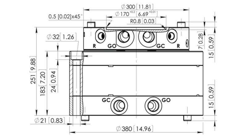 HYDRAULIC ROTATOR CPR15-01 55000/15000 KG