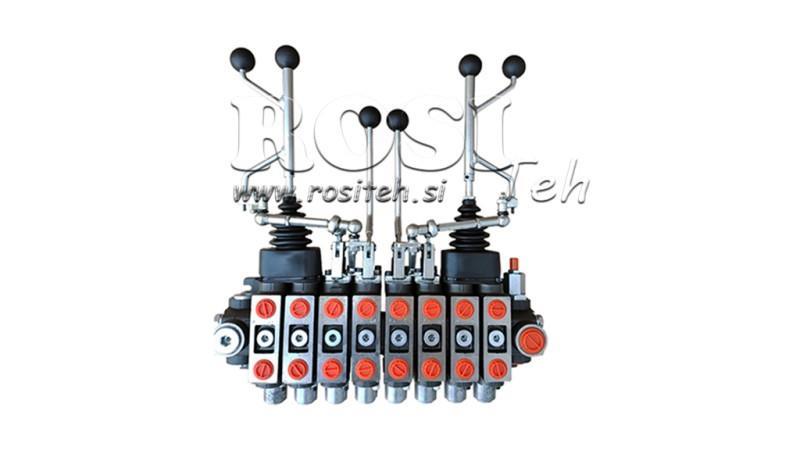 HYDRAULICKÝ VENTIL HIAB 8xPC70   2X EURO JOYSTICK 3 POS