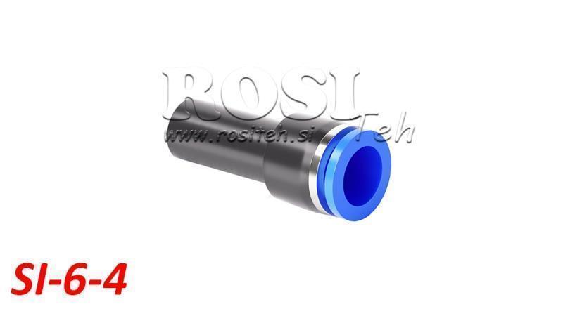 COLLEGAMENTO RIDUTTORE PNEUMATICO PLUG-IN TPA SENZA FILETTO SI-6-4