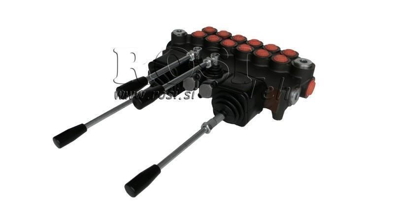 HYDRAULIC VALVE 6xP80 + 2x JOYSTICK