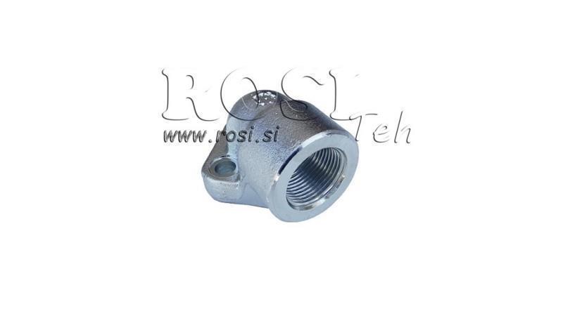 PIPE CONNECTION 3/4 - ANGLE FLANGE fi 40
