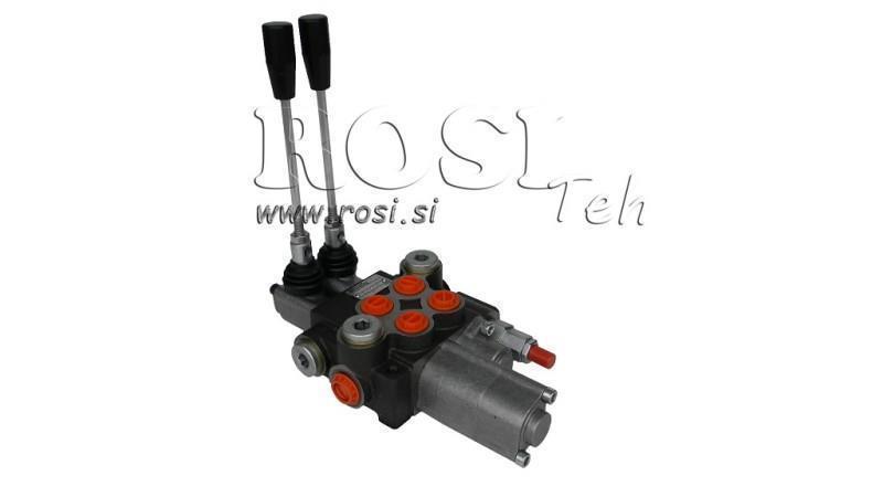 HYDRAULIC VALVE 2xP40 + FLOATING