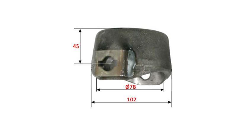 DUMP TRUCK HEAD fi 78 WITH TWO OPENINGS