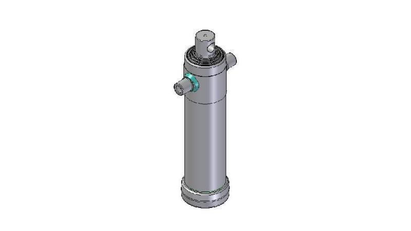 3048F -CILINDRU TELESCOPIC STANDARD/GAURĂ 4 ETAPE CURSĂ 1710 DIAMETRU 124