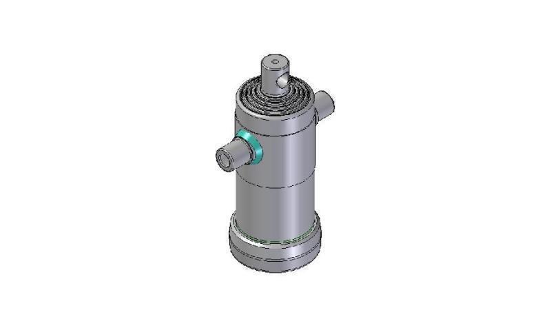 3092F -CILINDRO TELESCOPICO STANDARD/BUCO 5 STADI CORSO 1040 FI 124