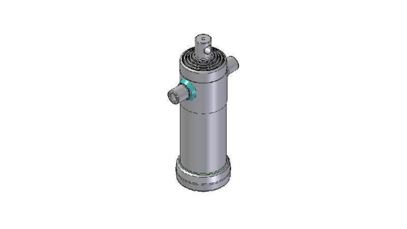 3095F -TELESCOPIC CYLINDER STANDARD/HOLE 5 STAGES STROKE 2140 FI 124