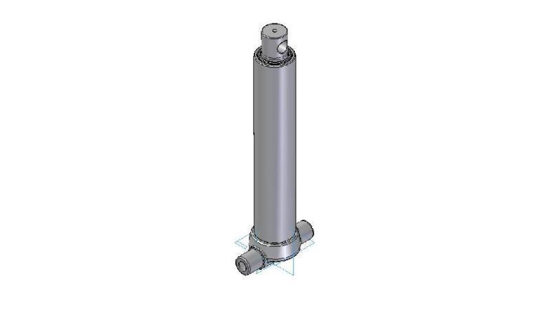 3525F -TELESCOPIC CYLINDER INFERIOR – HOLE 2 STAGES TRAVEL 895 DIAMETER 95
