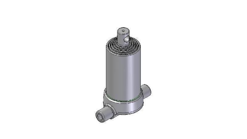 3592F -CILINDRO TELESCOPICO INFERIORE – FORO 5 GRADI CORSO 1040 FI 124