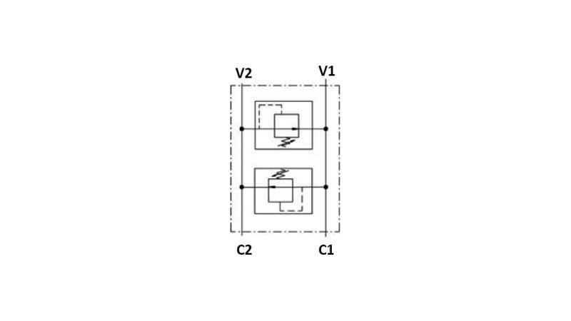 HYDRAULISCHES DRUCKBEGRENZUNGSVENTIL 10-180 BAR FÜR ÖLMOTOR MP-MR-MH