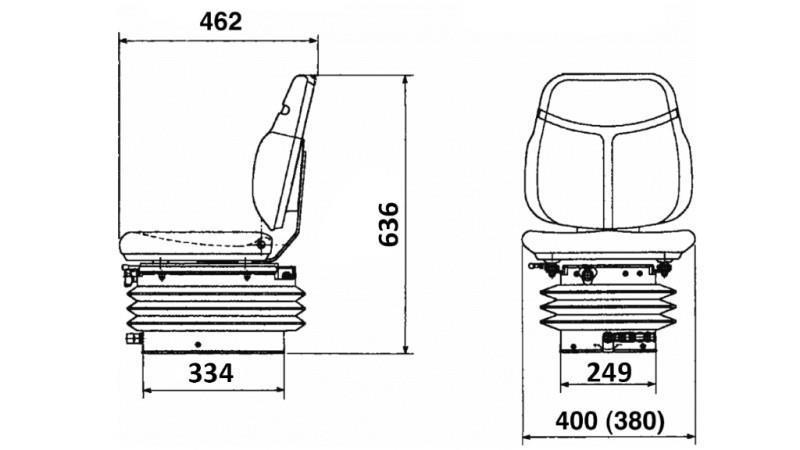 SEAT FOR TRACTOR PNEUMATIC