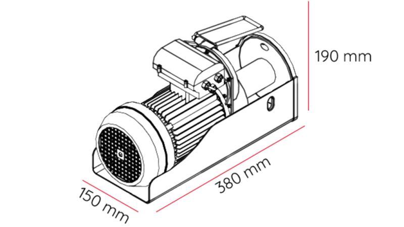 230 V ELECTRIC WINCH DWI 300/600 kg