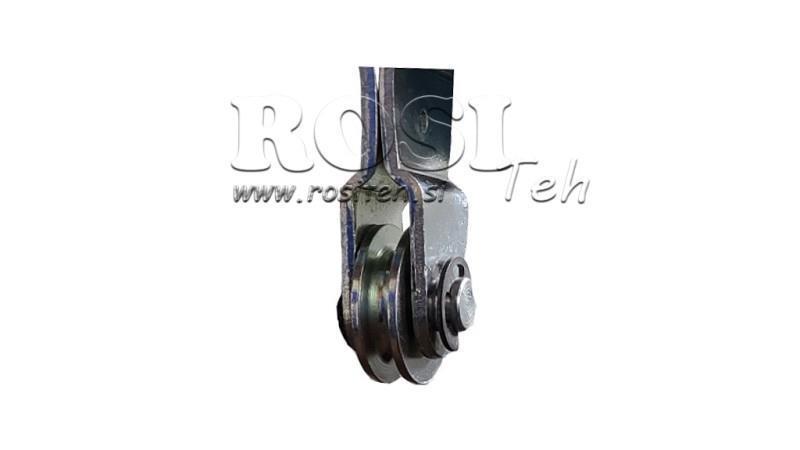 MANIGLIA L280 CON PULEGGIA FI24mm