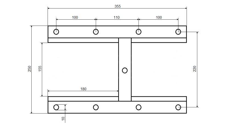 FLAP DE LEVANTAMIENTO PARA CAMIÓN VOLQUETE 250X335 PARA GRANO