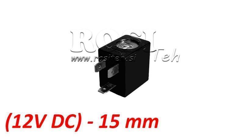 (15) EL. MAG. SPOEL 12V DC 2.5W VOOR PNEUMATISCHE KLEP 1/8