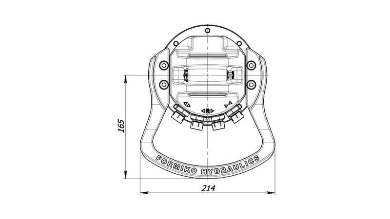 HYDRAULIC ROTATOR 3000/1500 KG WITH SHAFT