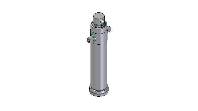 4027F - TELESCOPISCHE CYLINDER STANDAARD/GAT 2 FASES REIS 1095 DIAMETER 124