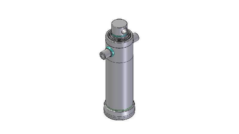 4039F -TELESCOPIC CYLINDER STANDARD/HOLE 3 STAGES STROKE 2093 DIAMETER 152