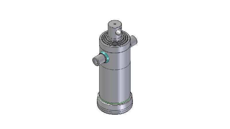 4042F -CILINDRO TELESCOPICO STANDARD/BUCO 4 STADI CORSO 1220 FI 152
