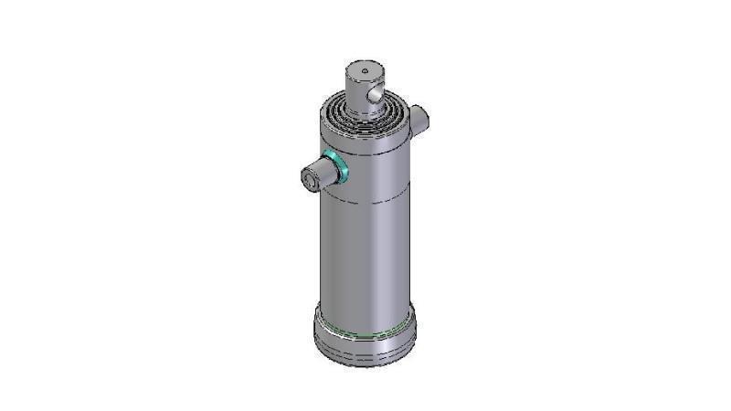 4043F - TELESCOPIC CYLINDER STANDARD/HOLE 4 STAGES STROKE 1500 FI 152