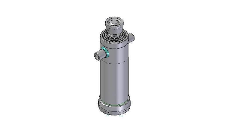 4043S -TELESCOPISK CYLINDER STANDARD/BALL 4 STEG SLAG 1500 DIAMETER 152
