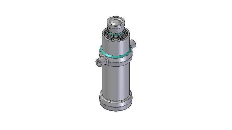 4046S -TELESCOPIC CYLINDER STANDARD/BALL 4 STAGES STROKE 1690 DIAMETER 170