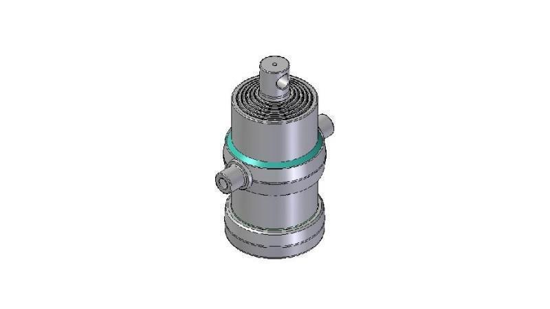 4058F -CILINDRO TELESCOPICO STANDARD/BUCO 6 STADI CORSO 1540 FI 190