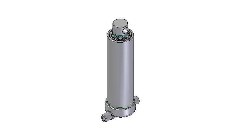 4535F -TELESCOPIC CYLINDER INFERIOR – HOLE 3 DEGREES STROKE 1283 FI 124
