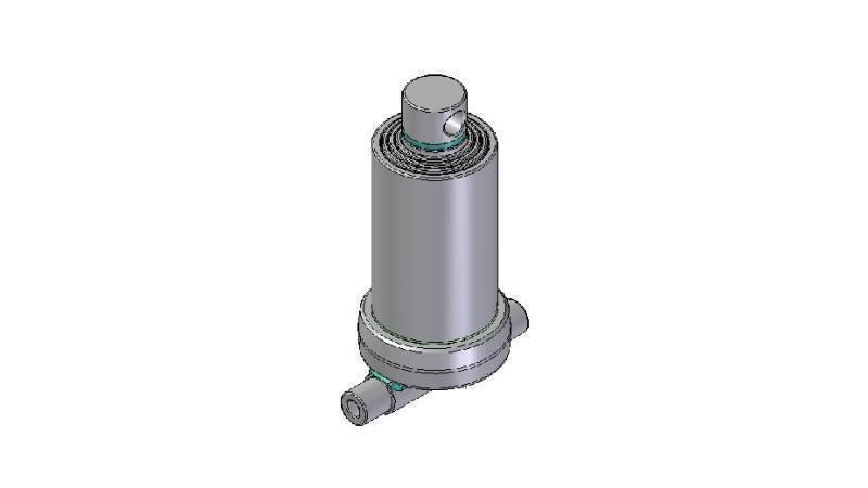 4571F -TELESCOPIC CYLINDER INFERIOR – HOLE 4 DEGREES STROKE 970 FI 170