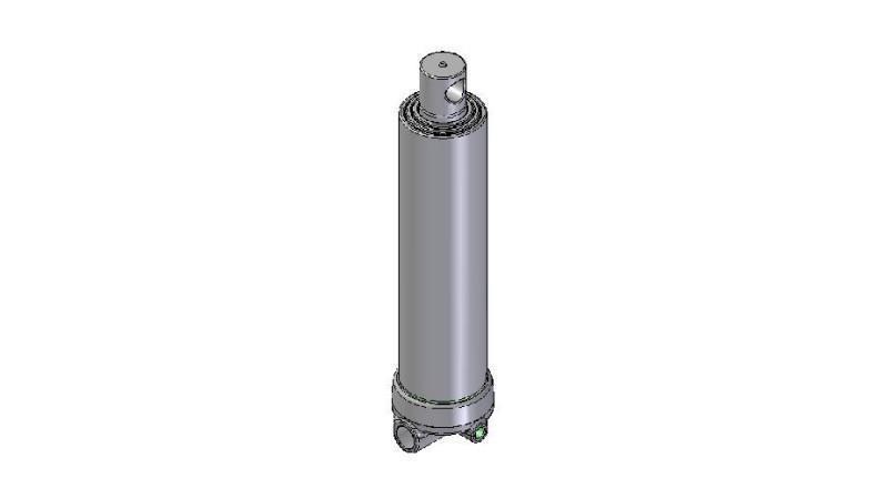 4635F -TELESCOPIC CYLINDER HOLE - HOLE 3 STEPS TRAVEL 1283 FI 124