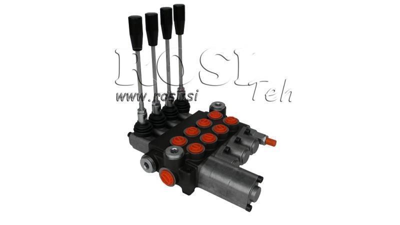 HYDRAULIC VALVE 4xP40 + FLOATING