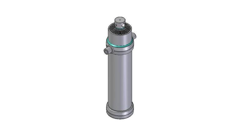 5012F -CILINDRO TELESCOPICO STANDARD/BUCO 5 STADI CORSO 2740 FI 190