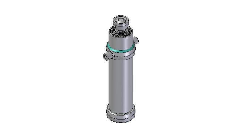 5015S -TELESCOPISK SYLINDER STANDARD/KULE 5 TRINN SLAG 2990 DIAMETER 170