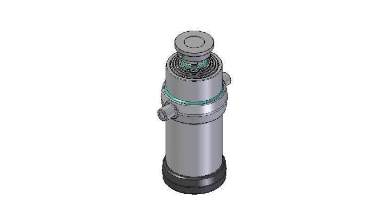 5035S -TELESCOPIC CYLINDER STANDARD/BALL 5 STAGES STROKE 2400 DIAMETER 215