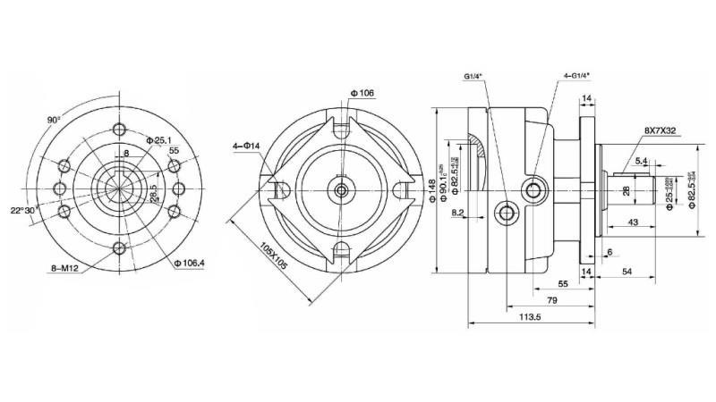 BRAKE FOR HYDROMOTOR