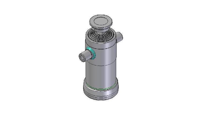 6008S - CILINDRO TELESCOPICO STANDARD/BALL 6 STADI CORSO 1480 DIAMETRO 152