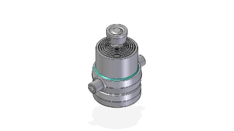 7015S -TELESCOPIC CYLINDER STANDARD/BALL 7 STAGES TRAVEL 1135 DIAMETER 190