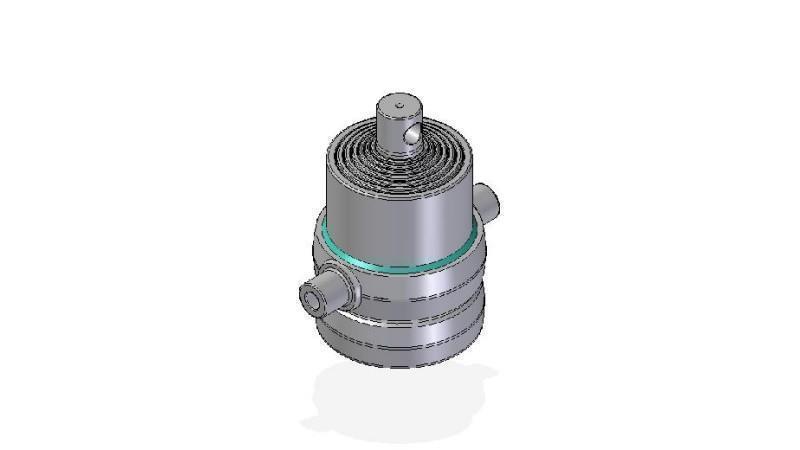7016F -TELESCOPIC CYLINDER STANDARD/HOLE 7 STAGES STROKE 1345 FI 190