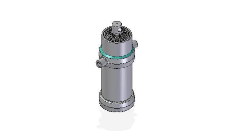 7021F -TELESCOPISKAIS CILINDRS STANDARTS/CAURUMS 7 POSMI CEĻOJUMS 2955 DIAMETRS 190