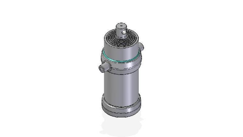 7054F -TELESCOPIC CYLINDER STANDARD/HOLE 7 STAGES STROKE 2905 DIAMETER 215