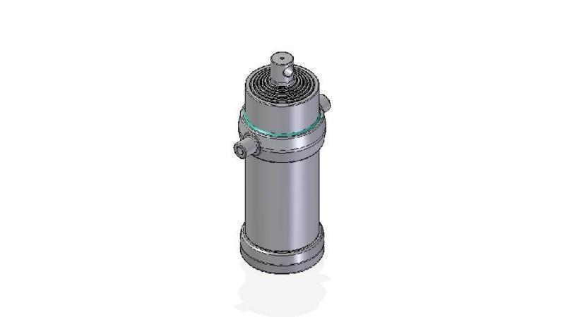 7055F -TELESCOPISKAIS CILINDRS STANDARTS/CAURUMS 7 POSMI CEĻOJUMS 3395 DIAMETRS 215