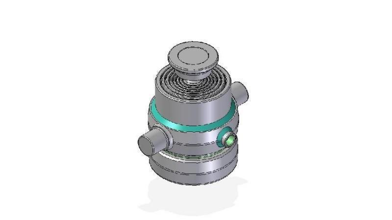 7300S -CILINDRO TELESCOPICO STANDARD/BALL 7 STADI CORSO 890 DIAMETRO 170