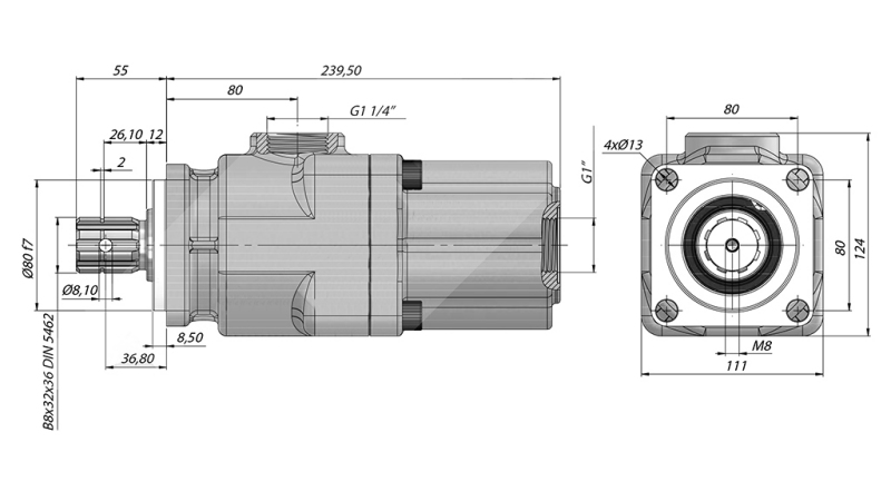 HYDRAULIC PISTON PUMP -42CC - 350 BAR