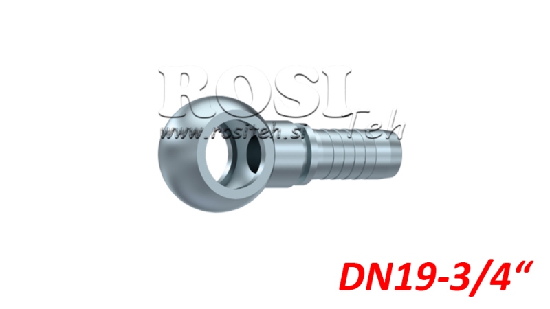 HYDRAULISK ØYEFORBINDELSE DN19-3/4