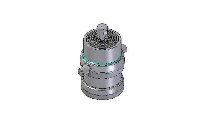 8019F -TELESCOPIC CYLINDER STANDARD/HOLE 8 STAGES STROKE 1750 DIAMETER 215