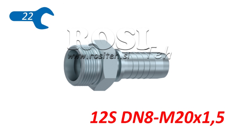 HIDRAVLIČNI PRIKLJUČEK CES 12 S MOŠKI DN8-M20x1,5