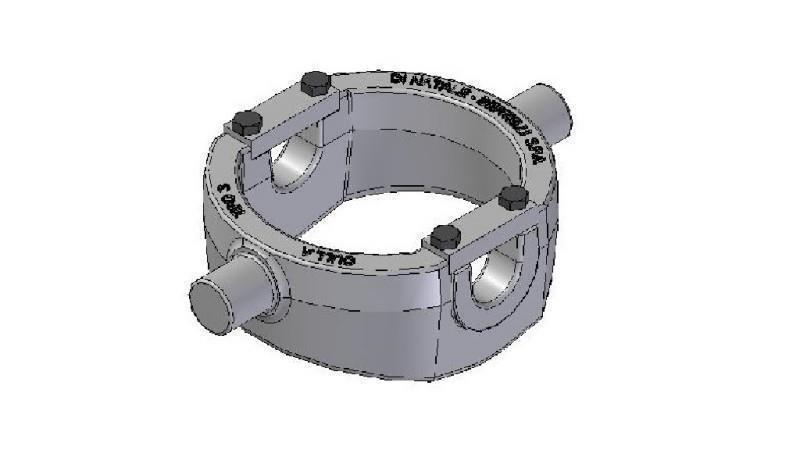 KLIETKA - KOLÍSKA  HYDRAULICKÉHO VALCA KAT.3 -124 (16 ton)