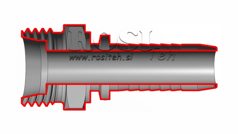 HIDRAVLIČNI PRIKLJUČEK CEL 18 L MOŠKI DN12-M26x1,5