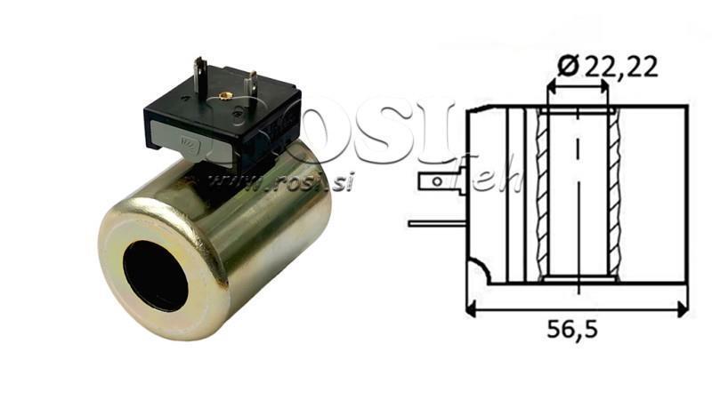 EL. MÁGNESES TEKERCS 24V DC - CB14 - fi 22,22mm-59mm 30W IP65