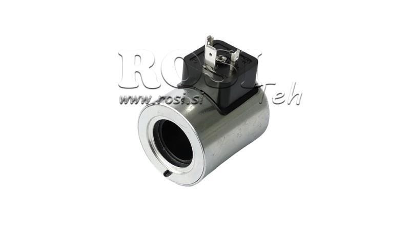 ELECTROMAGNETIC COIL 12V DC FOR VALVE CETOP 3 - fi 23,4mm-50,7mm 30W IP65