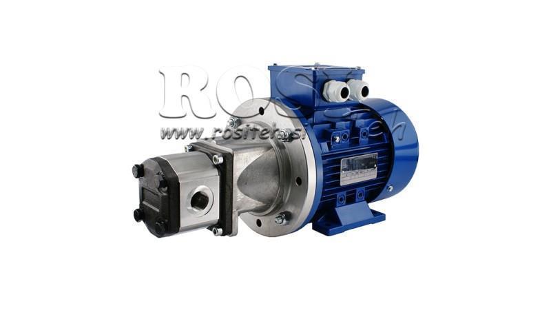 HYDRAULIC ASSEMBLY WITH HYDRAULIC PUMP GR.2 12 ccm + ELECTRIC MOTOR 3PH - 4 KW (flow = 17 lit/min)